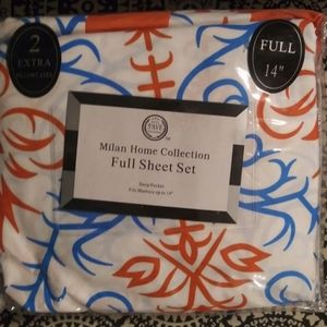 Home collection full sheet set orange